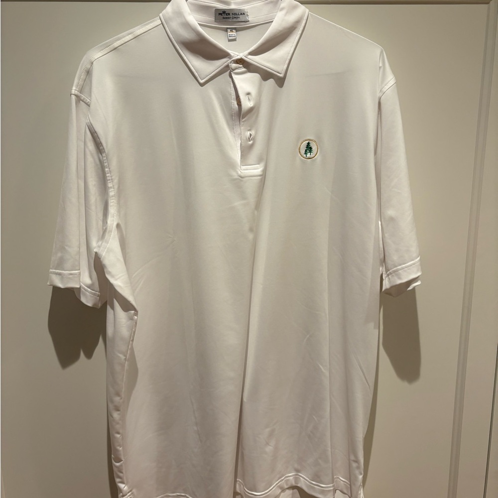 Peter Millar White Polo Shirt Classic Style